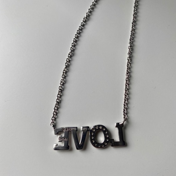 Sterling Silver “Love” Necklace - Picture 3 of 4